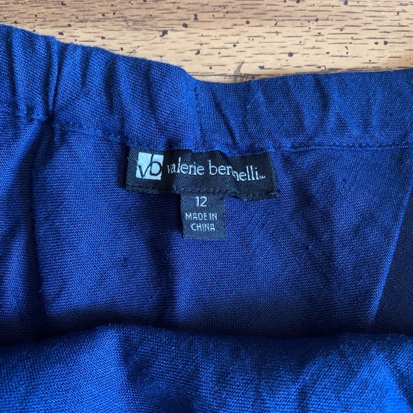 Valerie Bertinelli Blue Linen Skirt - Picture 2 of 5